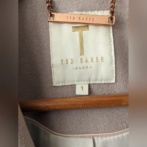 Ted Baker Roses Coat Size 1 - Picture 2 of 7